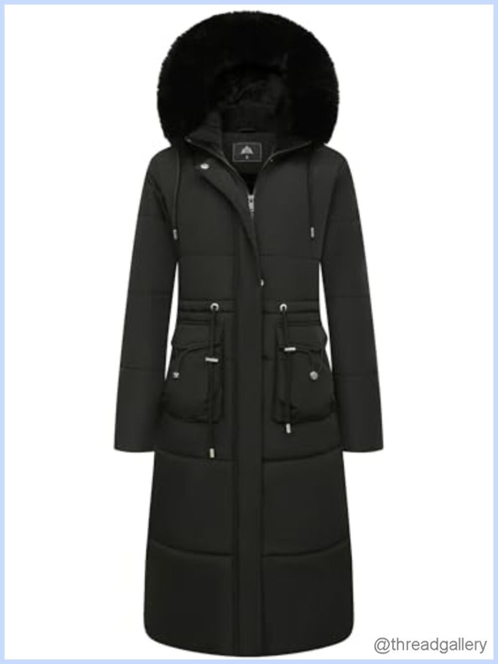 Womens Long Winter Puffer Coat Waterproof Warm Maxi Down Jacket
